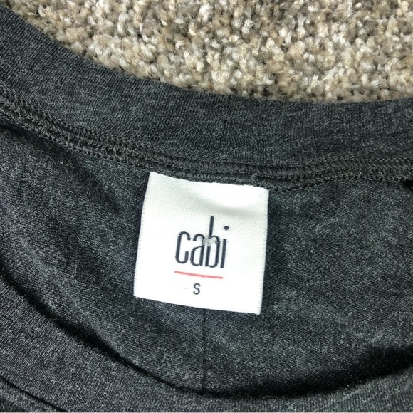 CAbi Gray Short Sleeve Ruched Side Weekend Dress Size Small - Picture 8 of 10